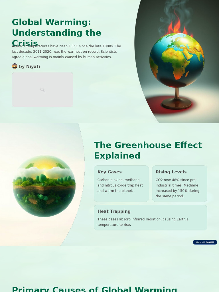 Global Warming Understanding the Crisis (1) | PDF | Climate Change ...