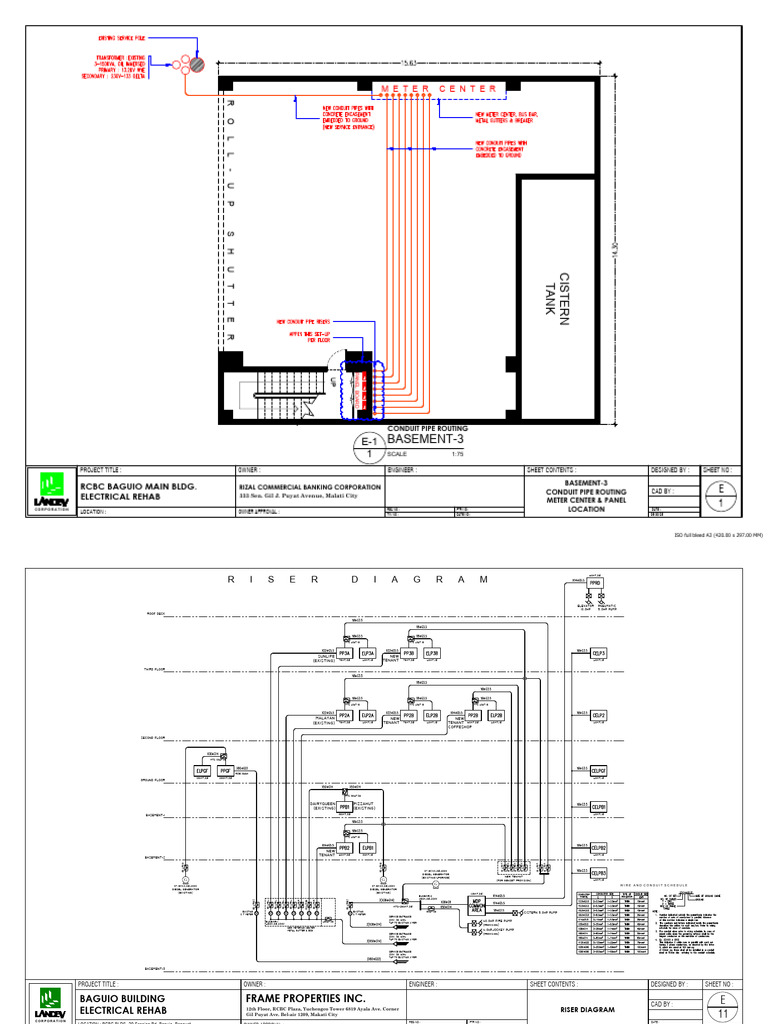 RCBC Baguio Electrical Plans | PDF