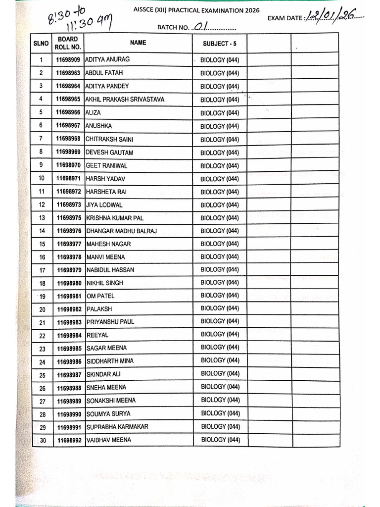 Student List | PDF
