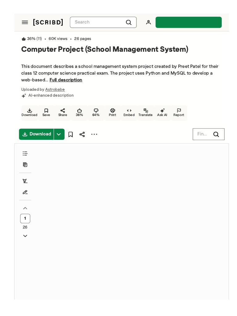Document681974188computer Project School Management System | PDF