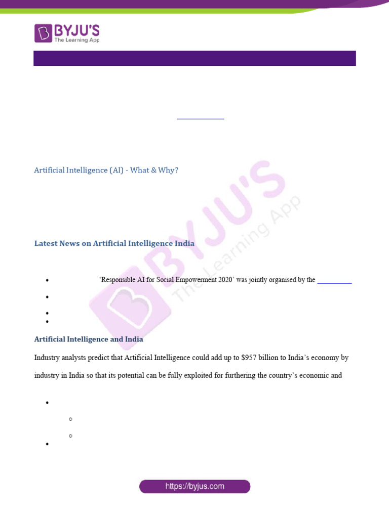 Ai Upsc Notes | PDF | Artificial Intelligence | Intelligence (AI ...