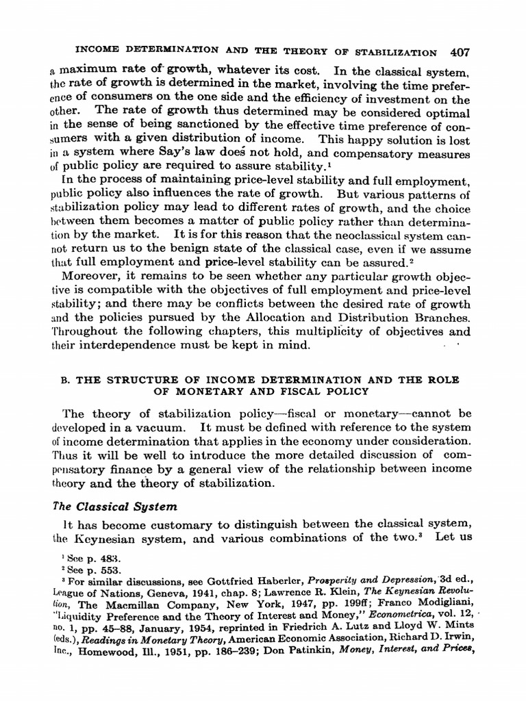 Class Note 8a Income Determination Model Musgrave's PDF Notes | PDF