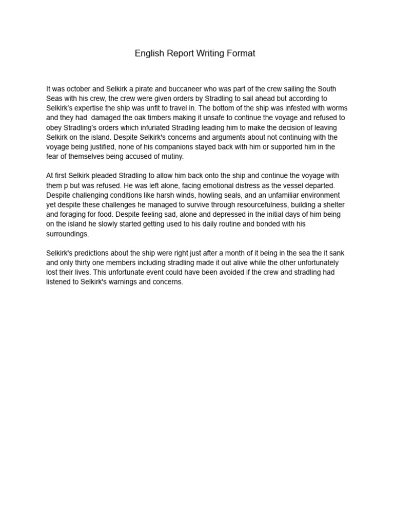 Report Writing | PDF