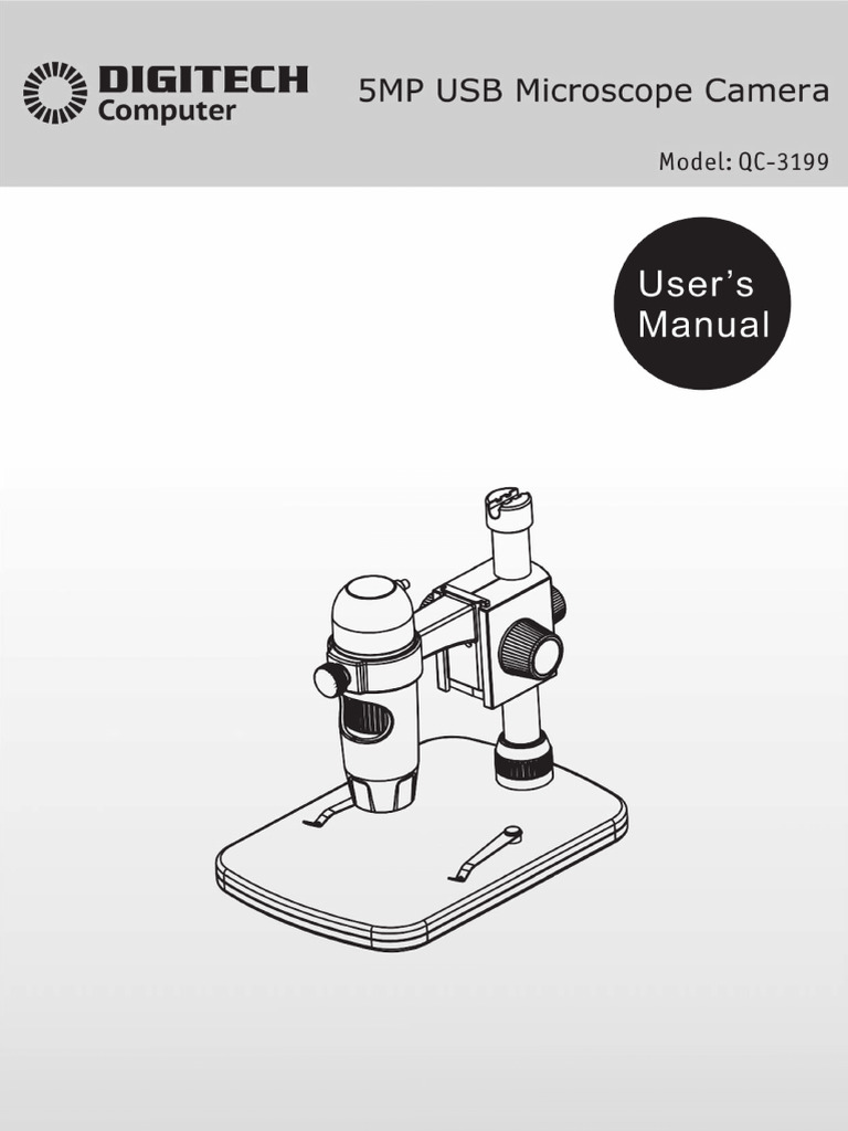 Digitech Microscope QC-3199 Manual | PDF | Icon (Computing) | Circle