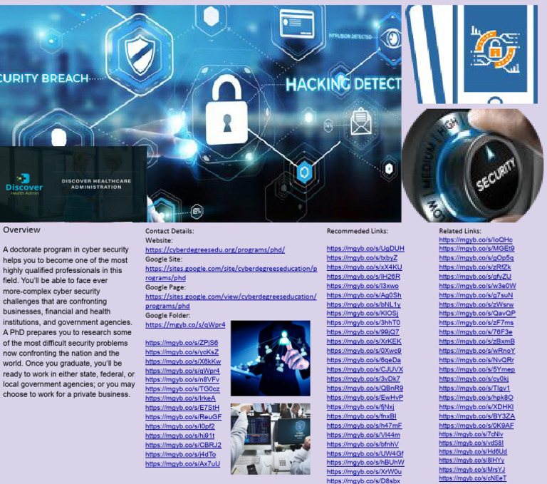 Drawings Cybersecurity PHD Degree | PDF | Academia | Security Engineering