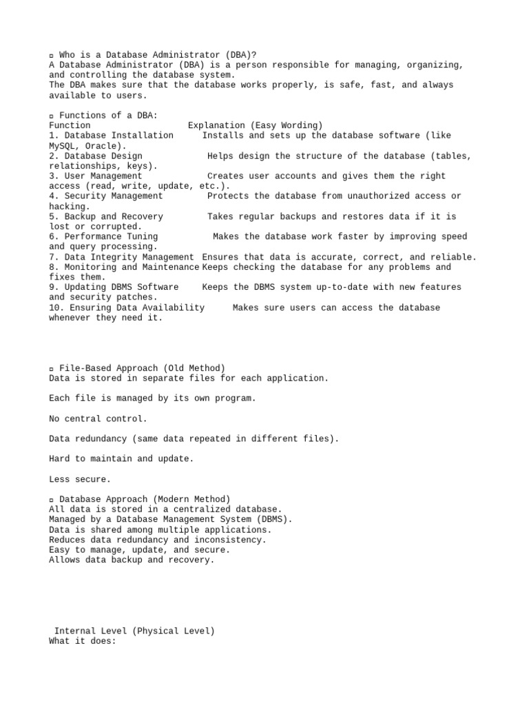 DB Notes | PDF | Databases | Relational Model