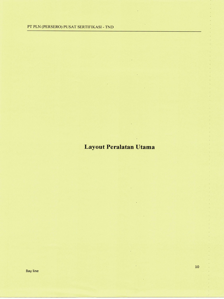 9. Layout Peralatan Utama | PDF