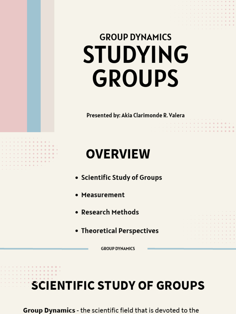 Studying Groups | PDF | Experiment | System