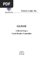 Genesys Logic, Inc.: Datasheet Revision 1.33 Mar. 06, 2005