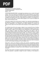 American Independence - Samuel Adams - August 1 1776