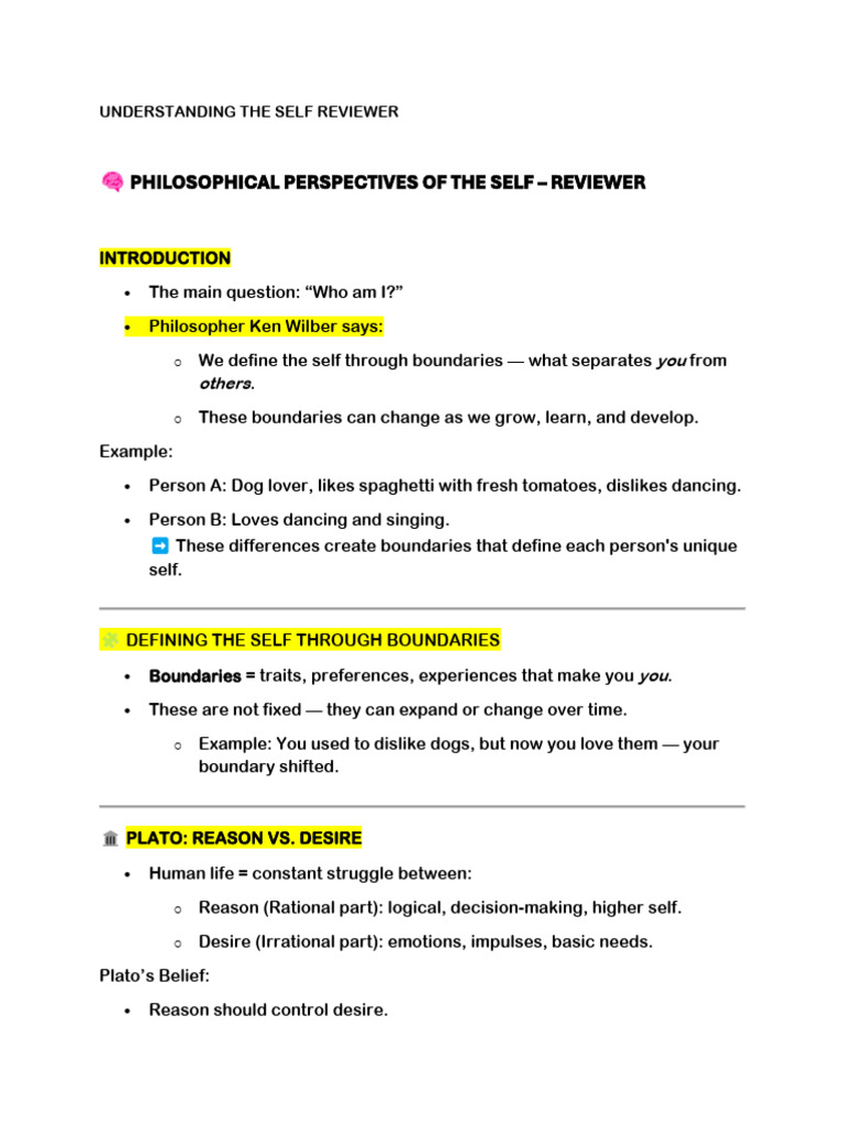 Understanding The Self Reviewer | PDF | Reason | Psychology