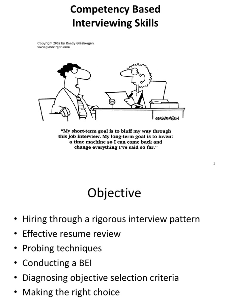 Competency Based Interviewing Skills