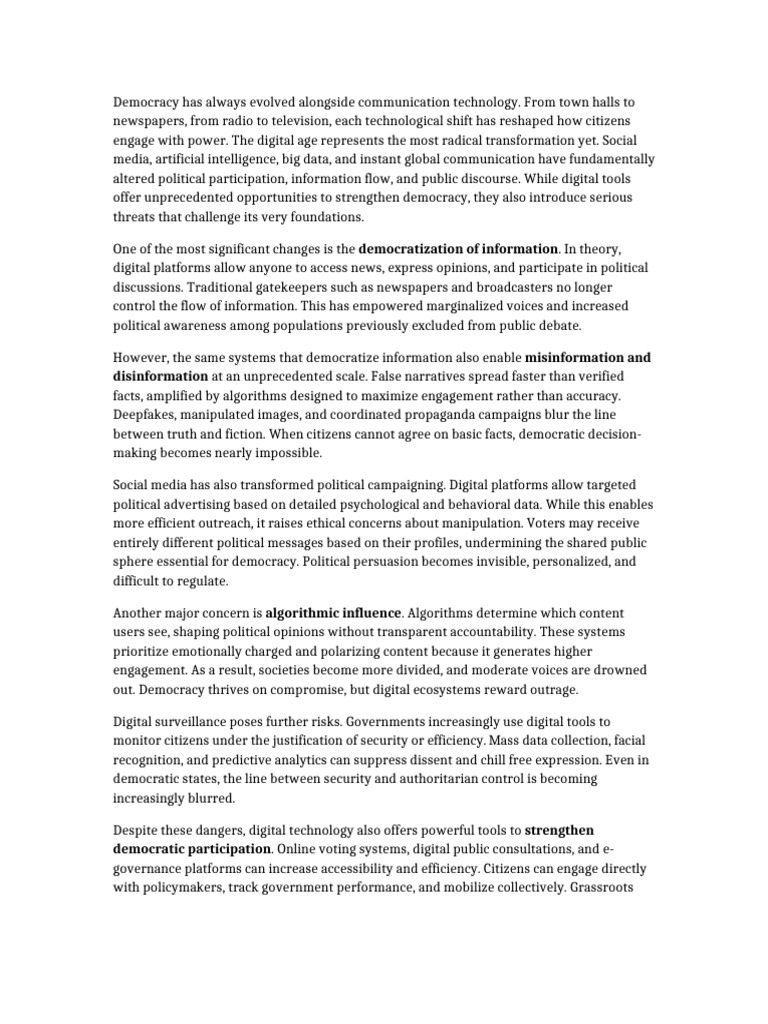 The Ethics of Artificial Intelligence 1500 Words | PDF | Democracy ...