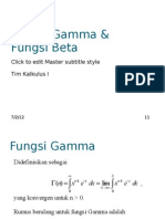 Pertemuan 7 Fungsi Gamma Beta