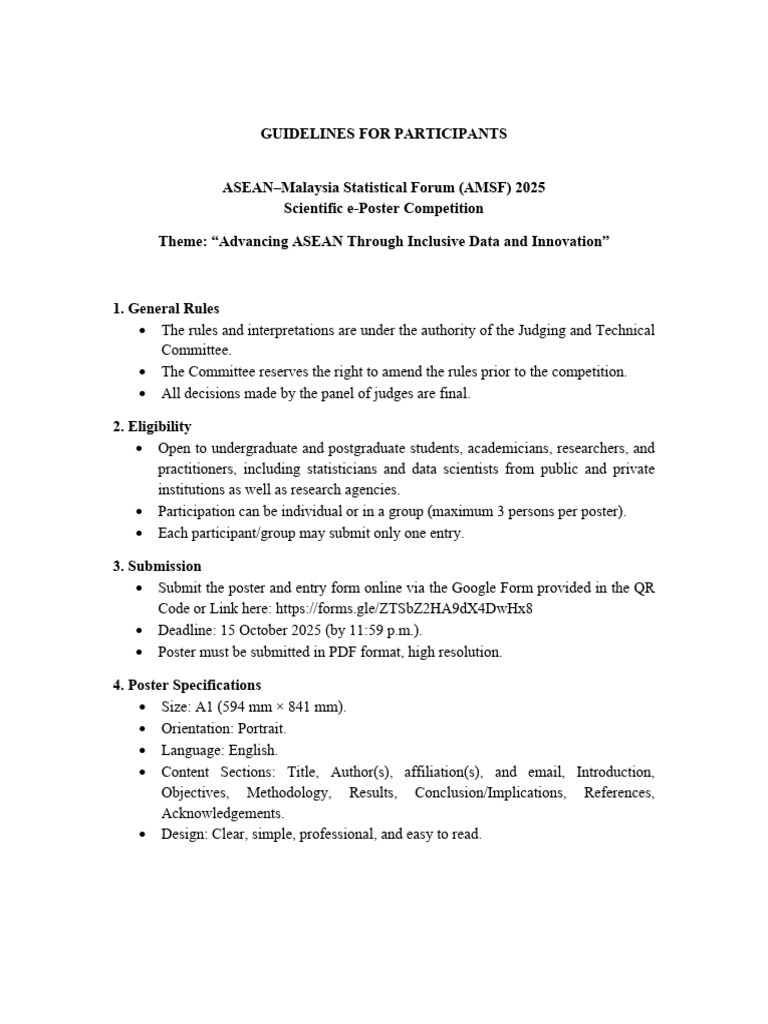 AMSF 2025 Scientific EPoster Guidelines | PDF