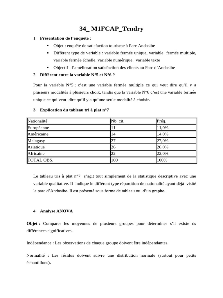 N°34 M1FCAP Tendry | PDF | Analyse en composantes principales ...
