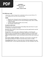 Diary Writing Format and Examples | PDF