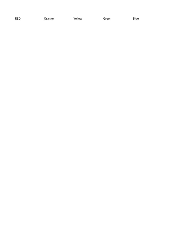 Friends Faveourite Colour Tally | PDF