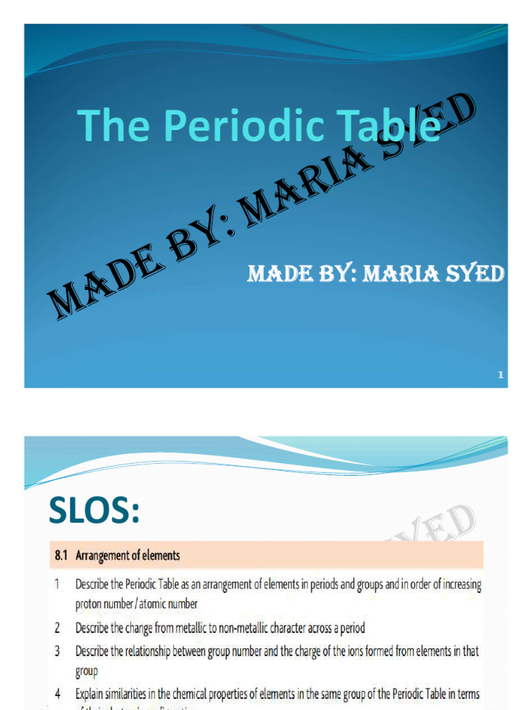 8 Periodic Table | PDF | Periodic Table | Chlorine