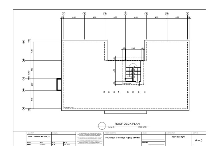 Revised Police Station Proposed Plans Roof Deck 050724-Model | PDF ...