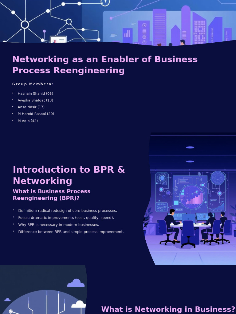 Introduction To BPR and Networking | PDF | Computer Network | Automation