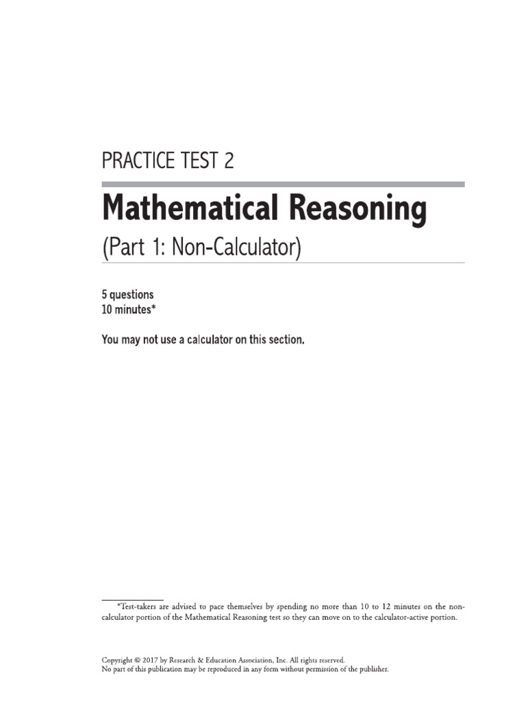 Battery Math (Practice Test & Answers) | PDF