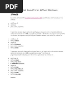 Instalación del Java Comm API en
