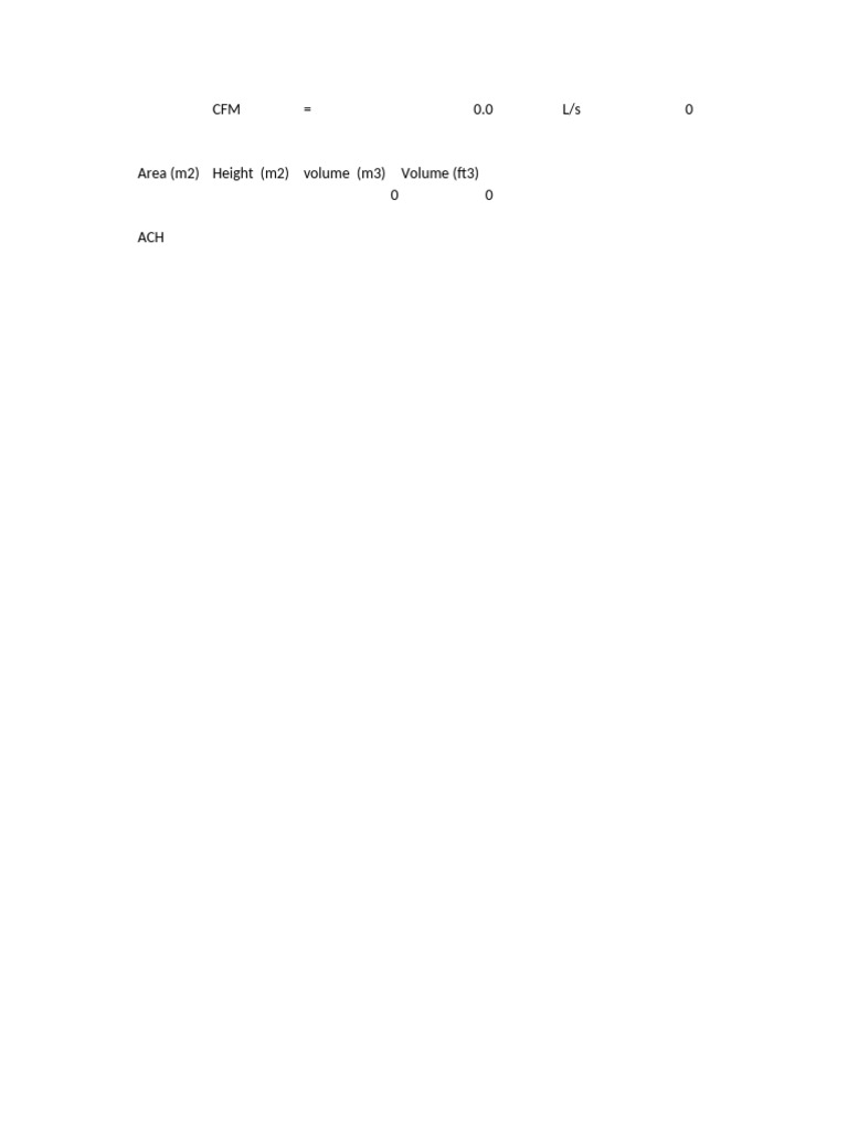 CFM based on ACH | PDF
