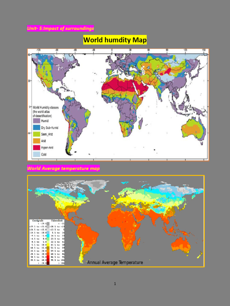 Temperature Humidity Map | PDF