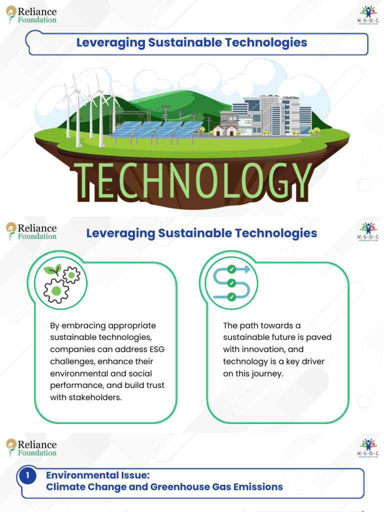 Leveraging Sustainable Technologies | PDF | Sustainability ...