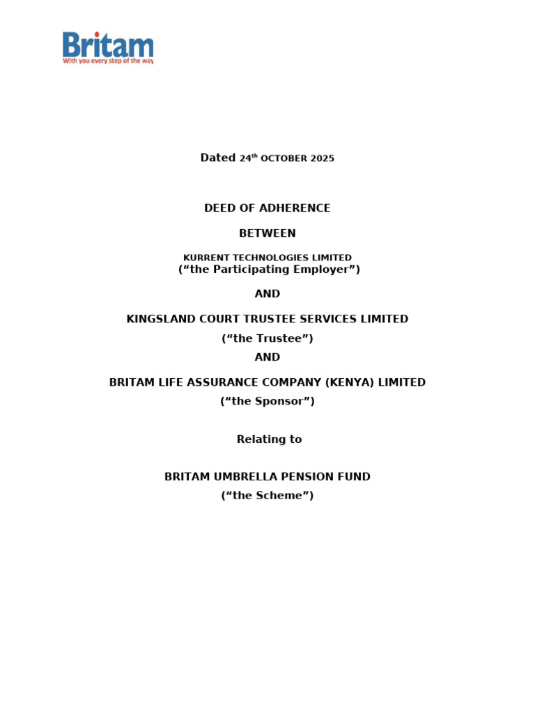 Deed of Adherence-FORM | PDF | Indemnity | Arbitration