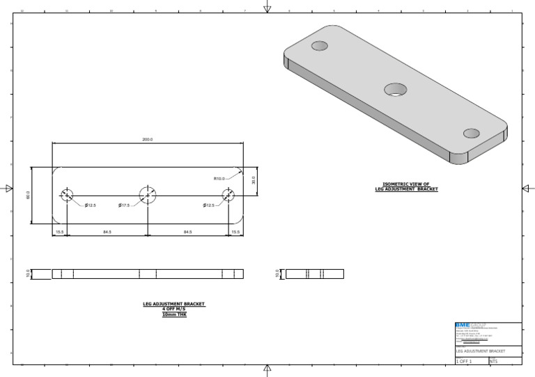 Adjustment Bracket For Legs | PDF