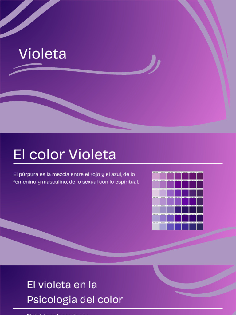 Presentación Color Violeta | PDF