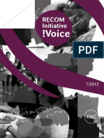 RECOM Initiative !voice - 7/2012