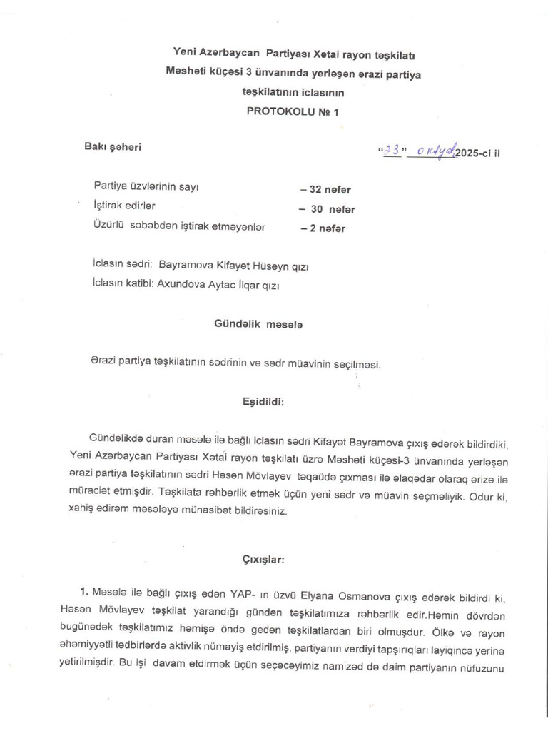 Məhsəti 3 Protokol | PDF