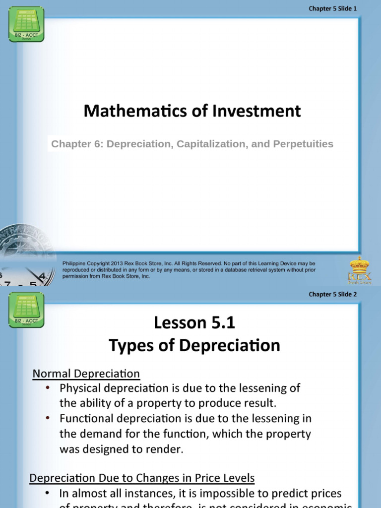 Chapter 6 Depreciation | PDF