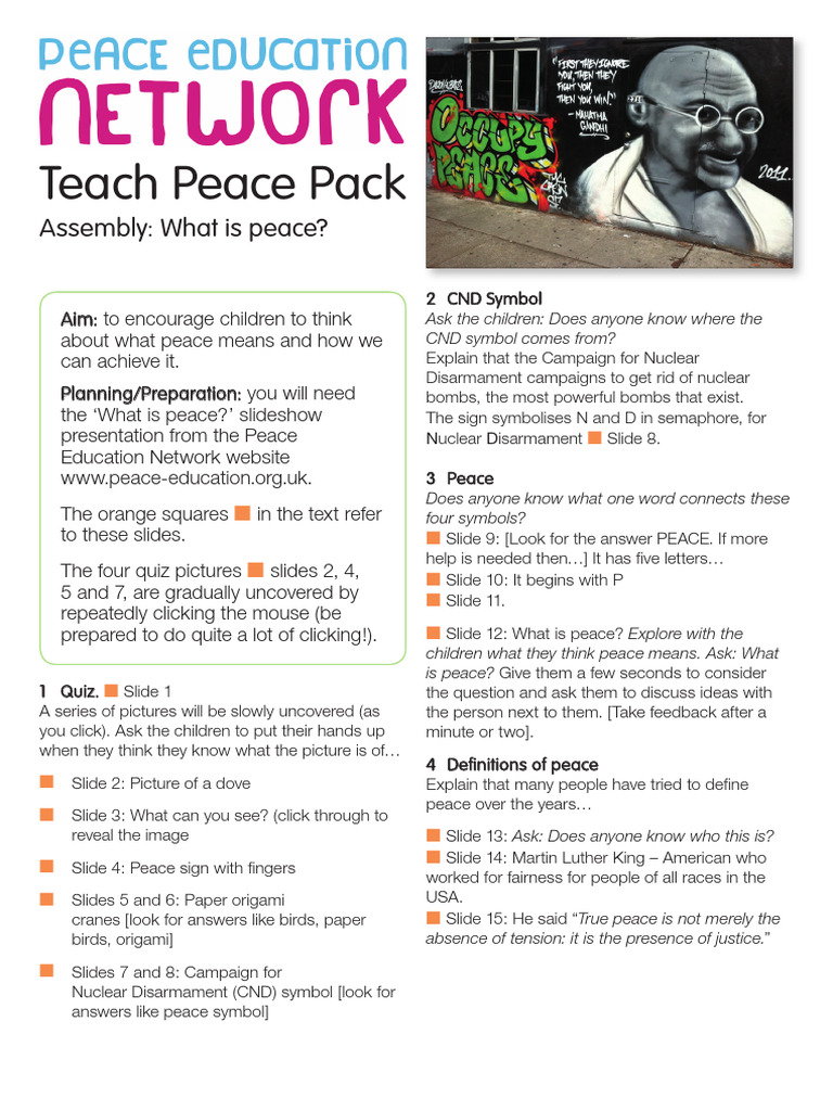 Assembly 4 - What Is Peace - NM | PDF | Peace