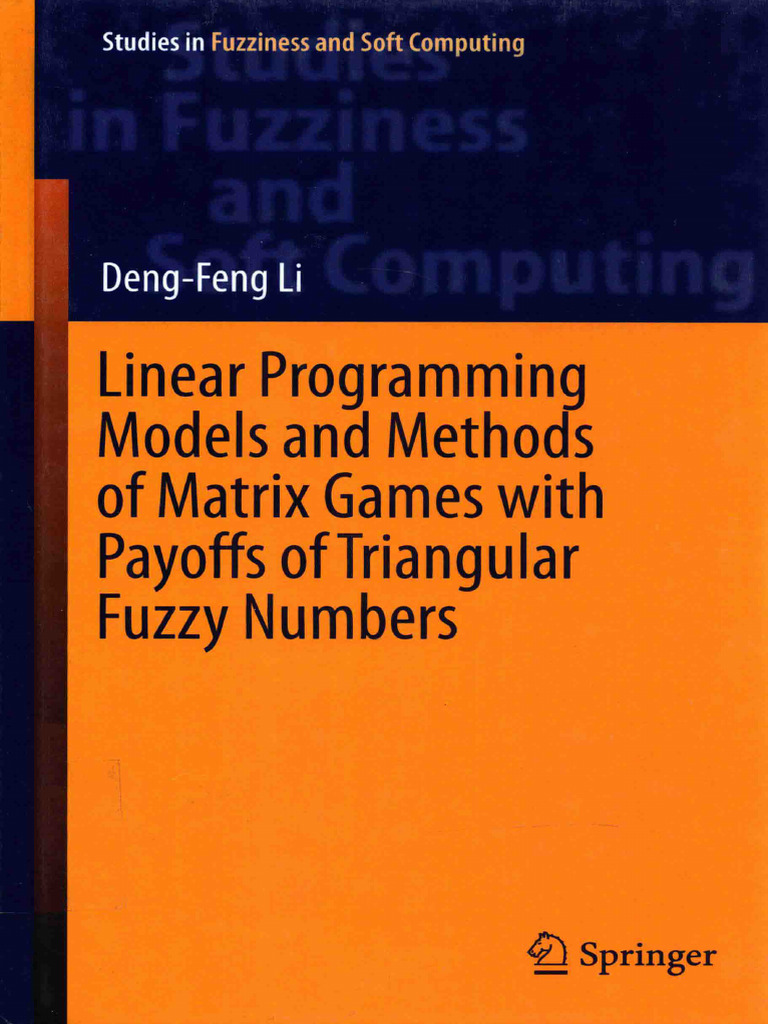 Linear Programming Models and Methods of Matrix Games With - Deng-Feng ...