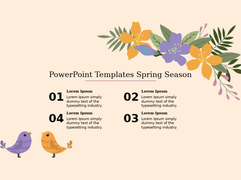 64772-Free PowerPoint Templates Spring Season-4-3 | PDF