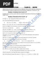 Class 11 Relations & Functions Questions | PDF | Mathematical Objects ...