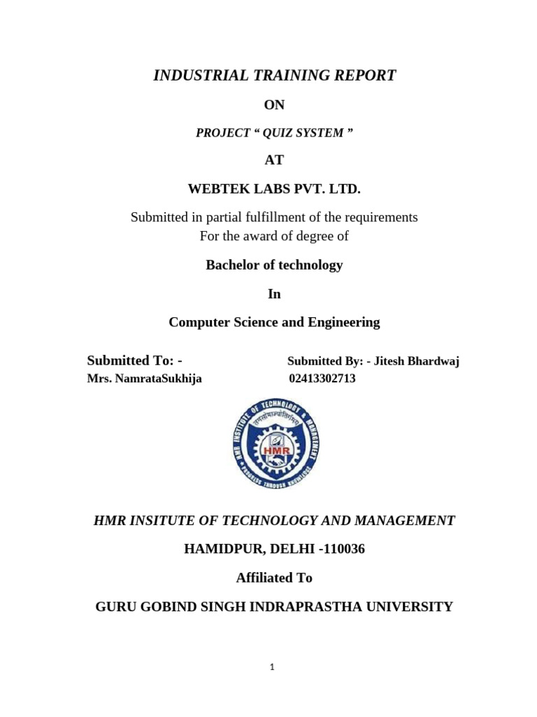 8 Sem Project Report | PDF | Net Beans | Applications & Software