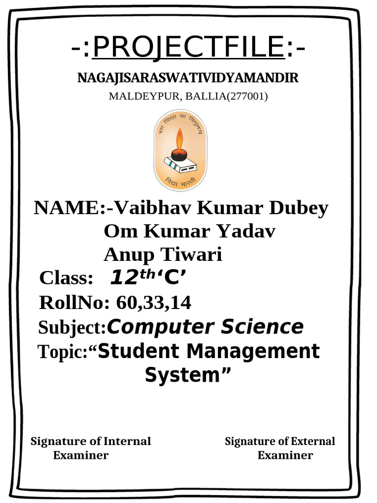 Student Management System | PDF | Databases | Information Technology ...