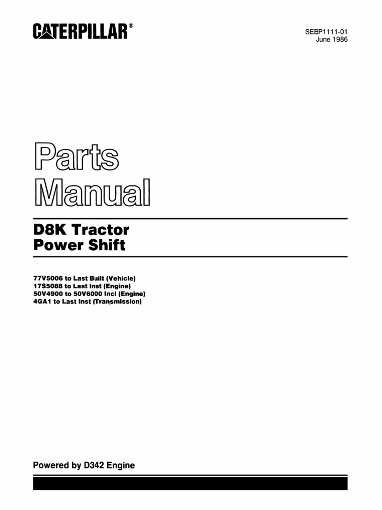 d8k Parts Manual | PDF