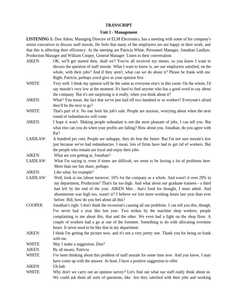 TRANSCRIPT | PDF | Prices | Price Of Oil