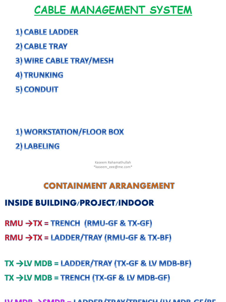 08 Cable Management System | PDF | Building Materials | Building ...
