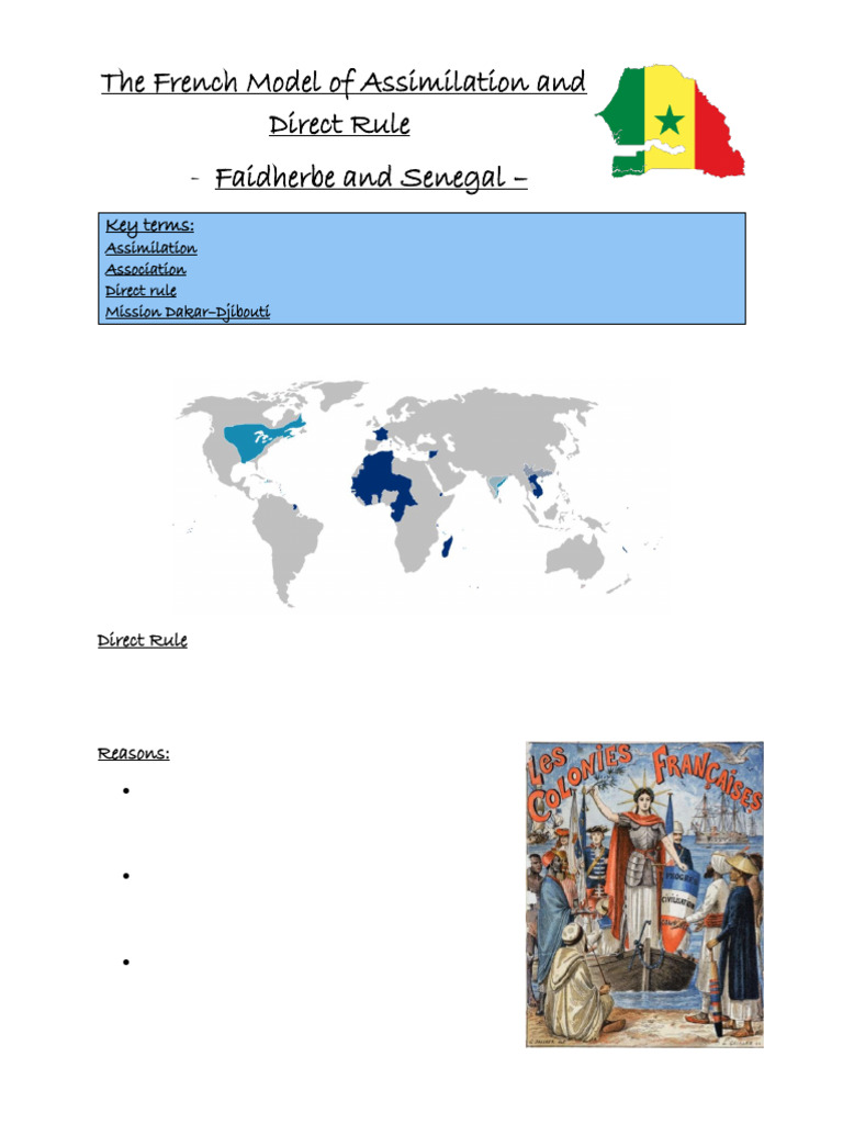 The French Model of Assimilation and Direct Rule | PDF | French ...