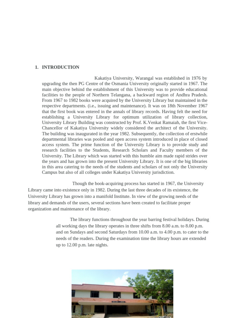 RAJU Library Internship Report | PDF | Libraries | Microsoft Sql Server