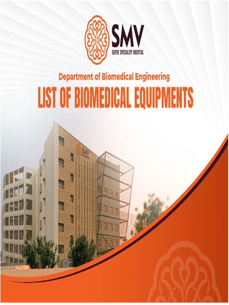 List of Biomedical Equipments - Smvssh-Compressed | PDF