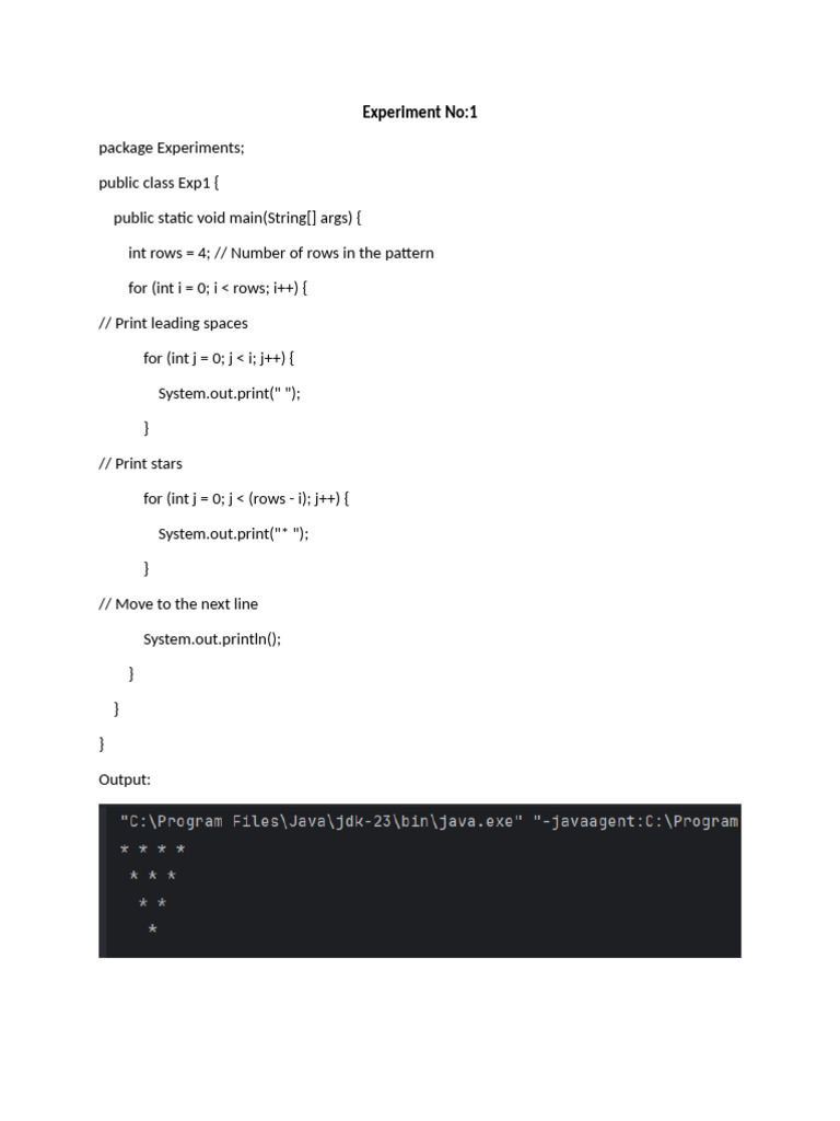 Java Exp 1 | PDF