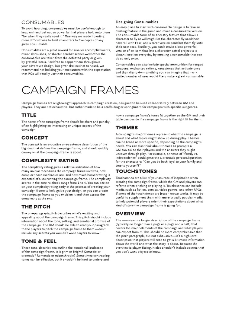 Campaign Frames | PDF